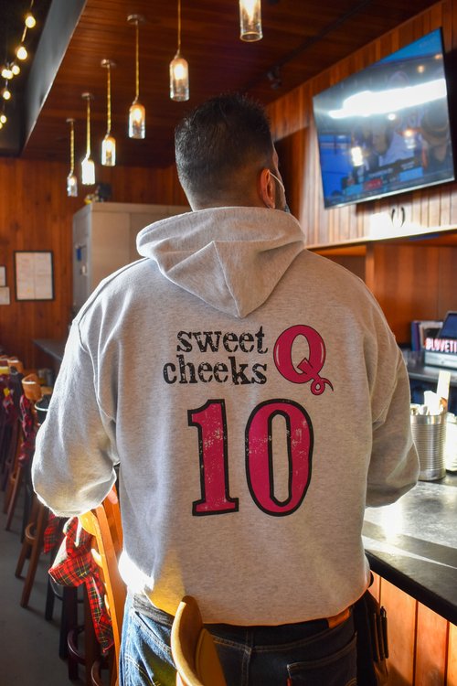 Pullover Sweatshirt in Ash Gray (Back)
