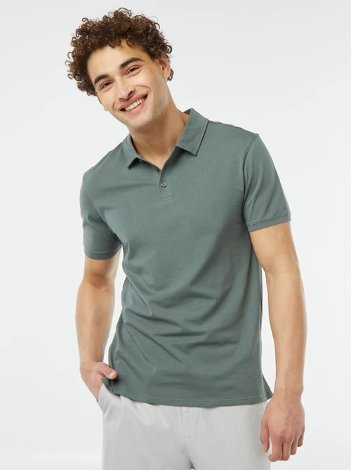 T-shirt droit en jersey uni