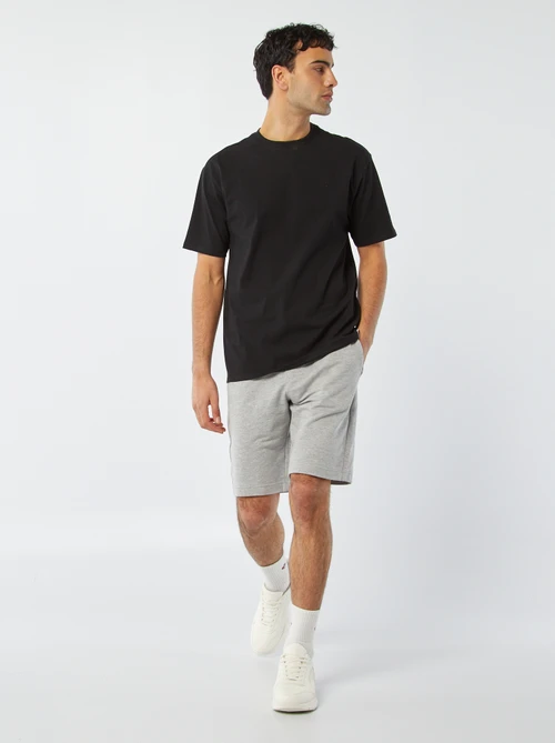 T-shirt droit en jersey uni